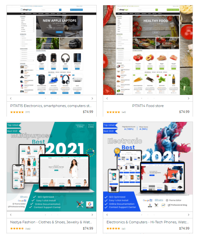 Chủ đề Screengrab của PrestaShop