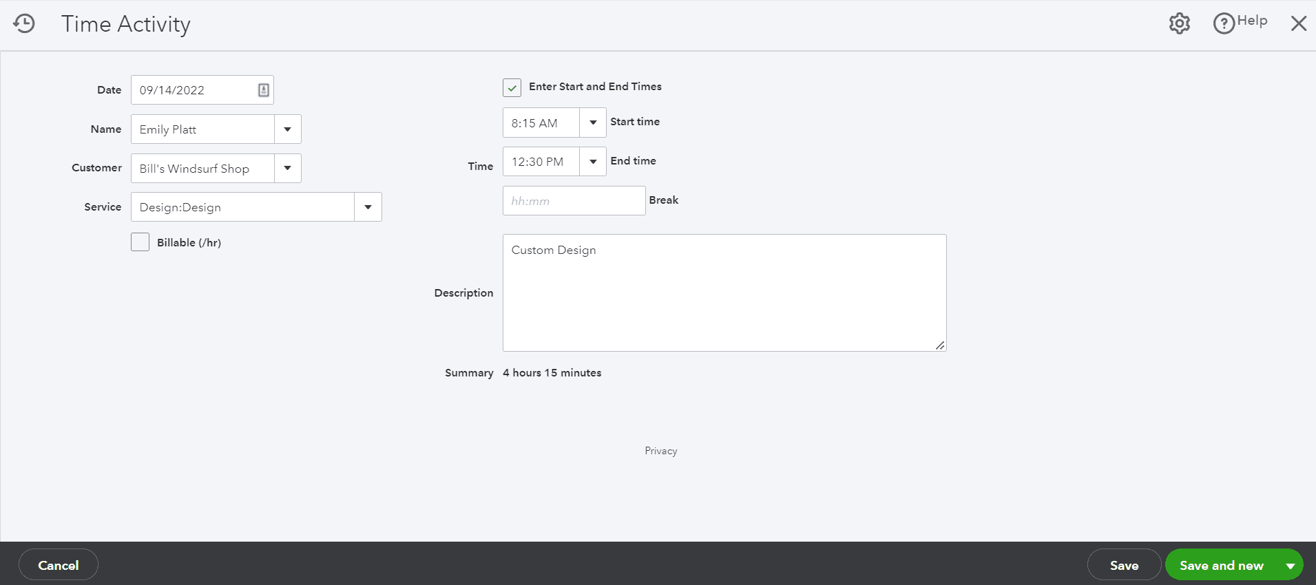 qbo review time tracking