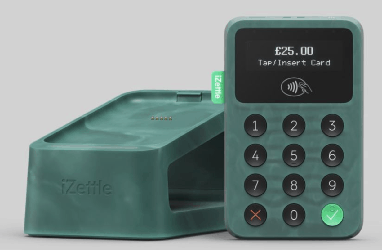 zettle by paypal recycled plastic ocean card reader with dock