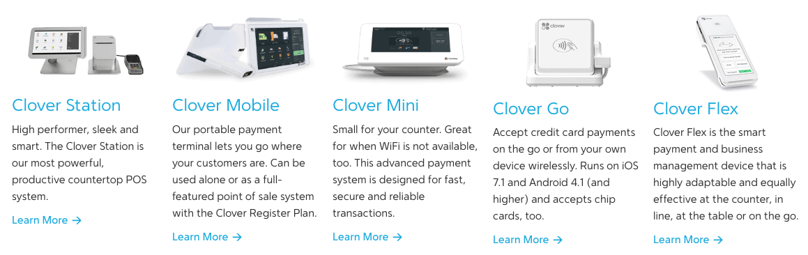 First Data POS systems - Clover 