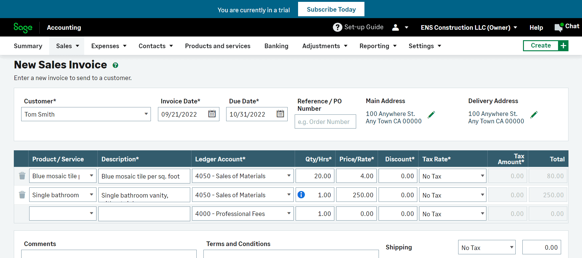 sage cloud review invoices