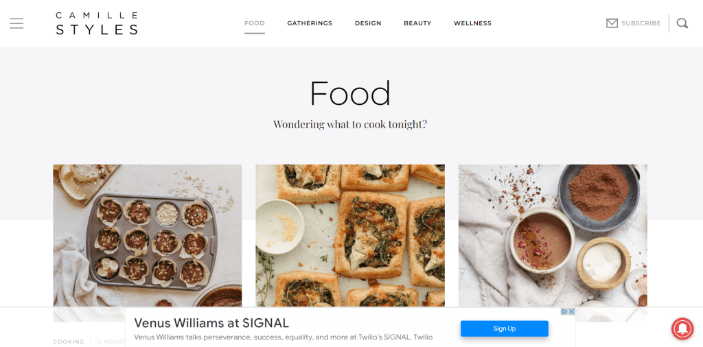Example food eCommerce store built using WooCommerce