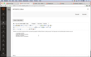 WYSIWYG Screenshot