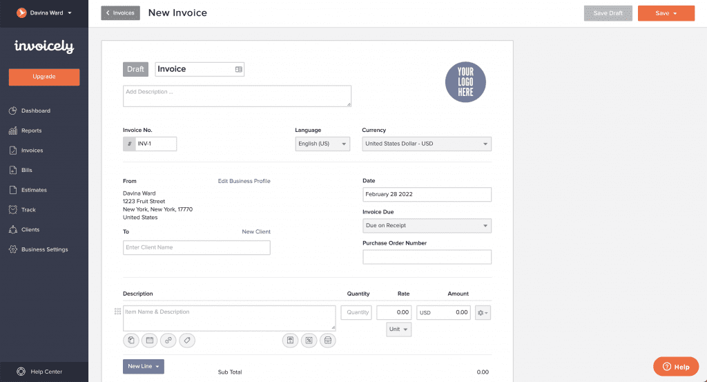 invoicely invoices