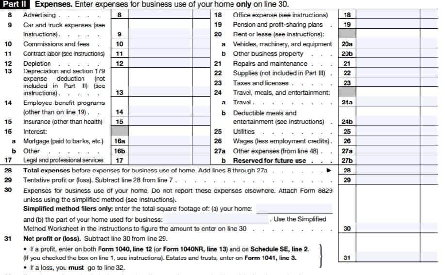 chart of accounts