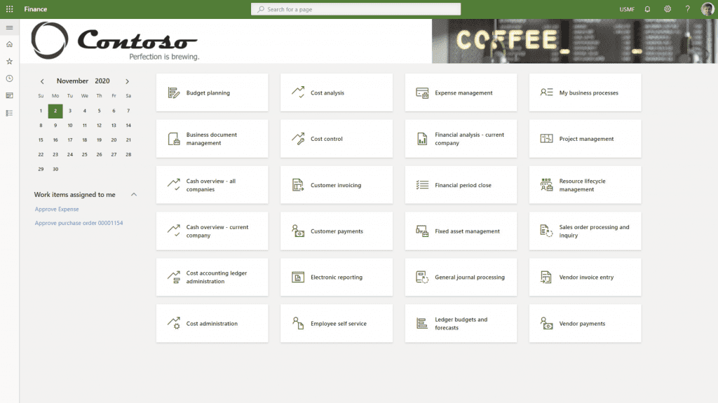 microsoft dynamics dashboard