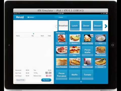 revel restaurant-specific POS checkout