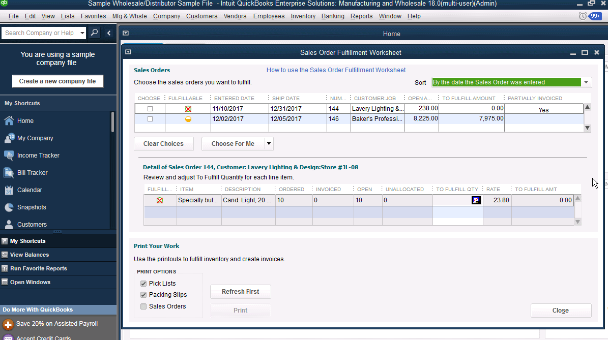 QuickBooks Enterprise Editions