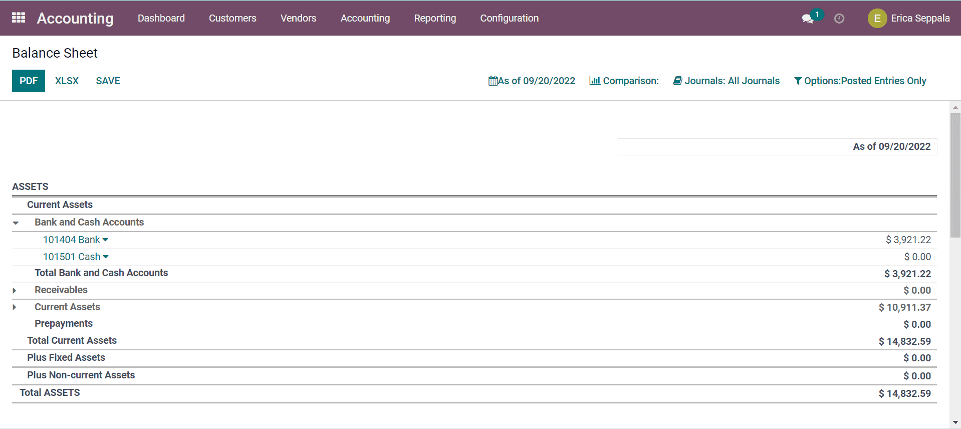 odoo review reports