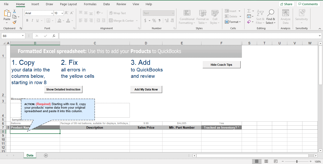 How to Import Items into QuickBooks Pro