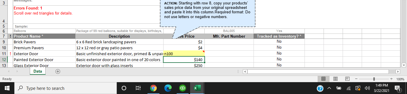 How to Import Items into QuickBooks Pro
