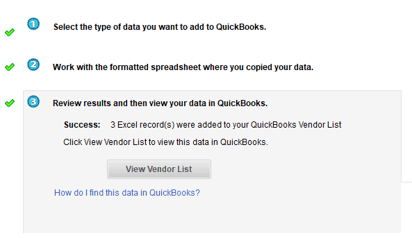 How To Import Vendors Into QuickBooks Pro
