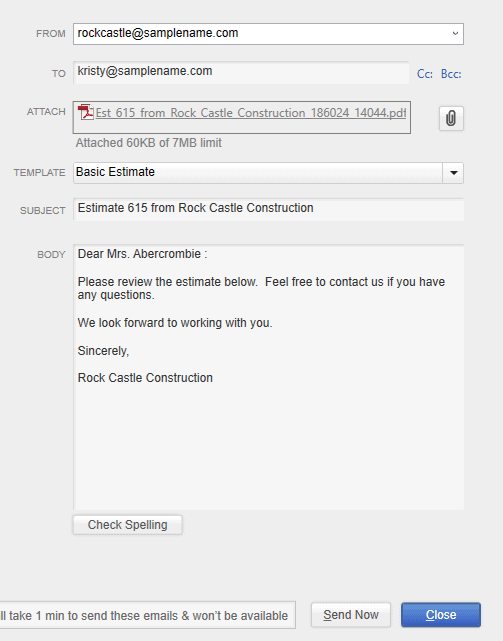 How to Create an Estimate in QuickBooks Pro