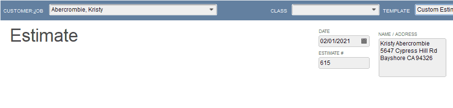 How to Create an Estimate in QuickBooks Pro
