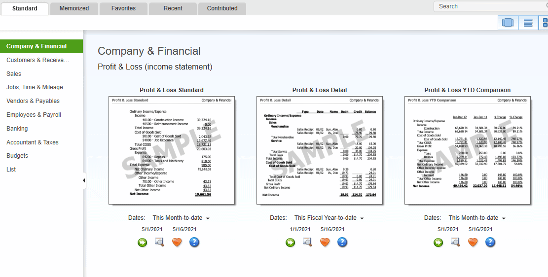 How To Run Reports In QuickBooks Pro