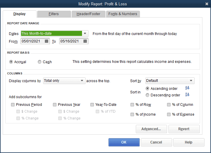How To Run Reports In QuickBooks Pro