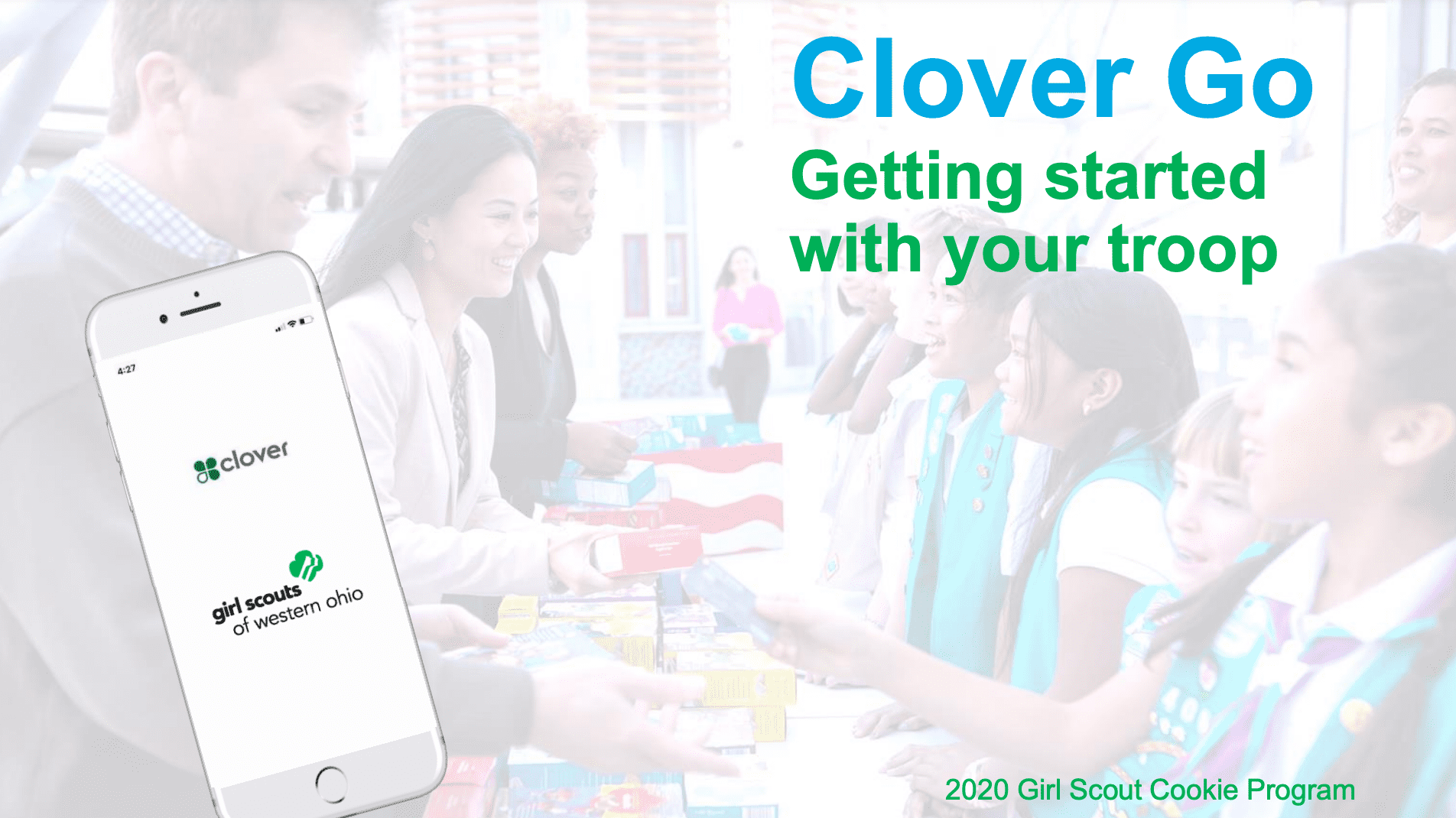 clover go for girl scout cookie sales