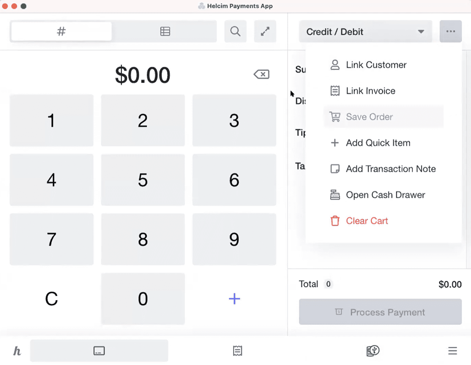 Helcim Android POS system