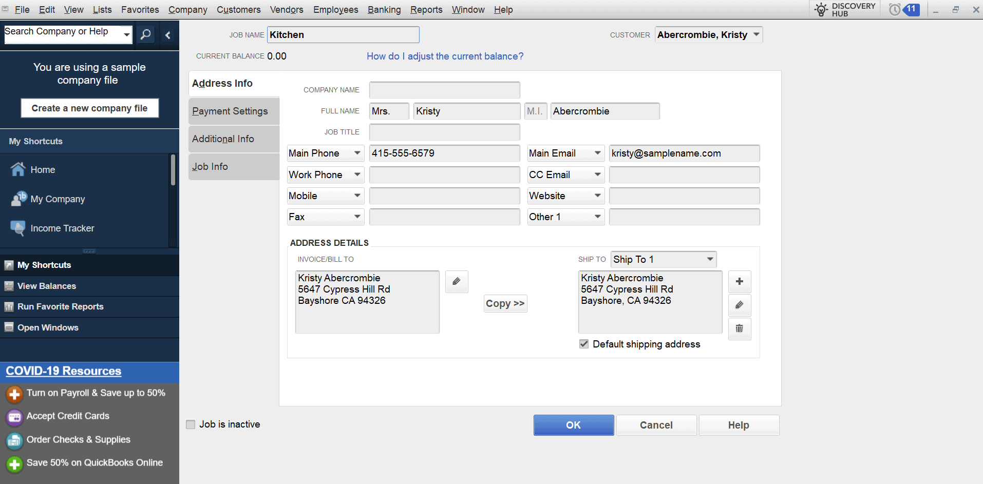 quickbooks premier contact management