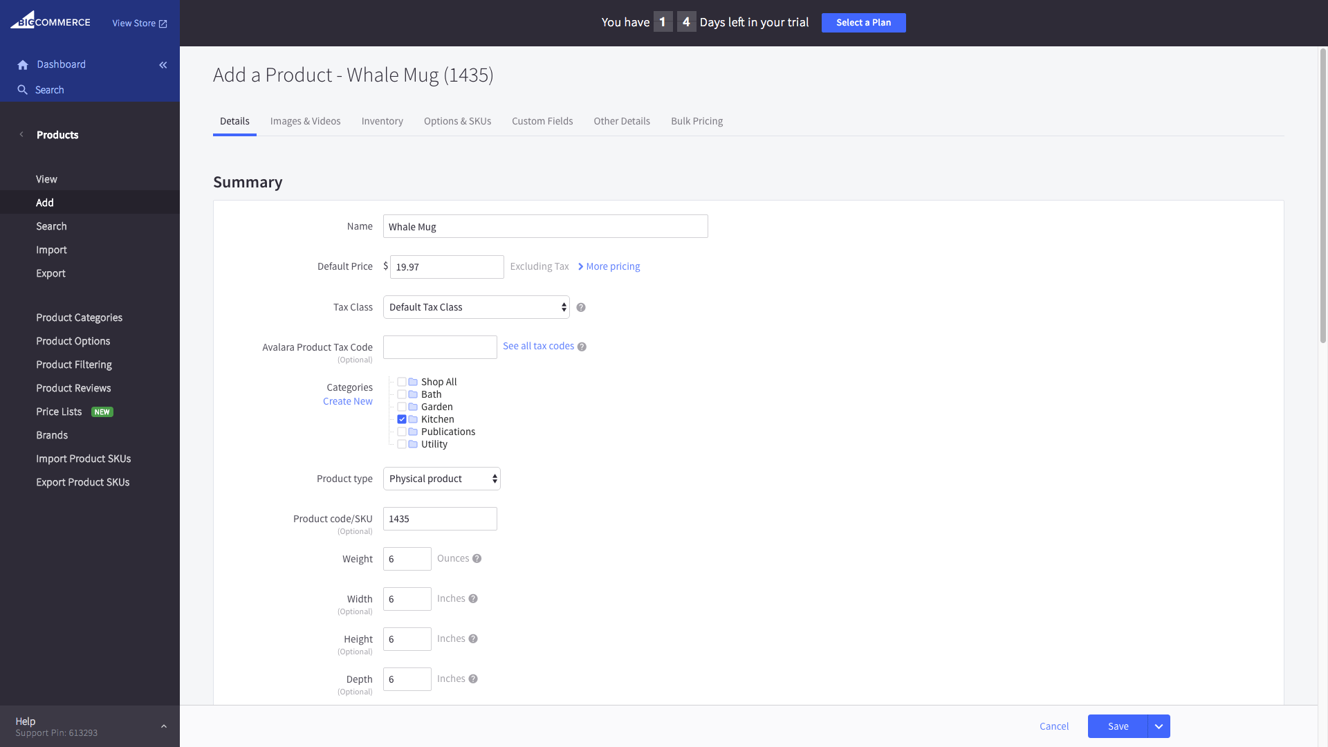 BigCommerce Inventory