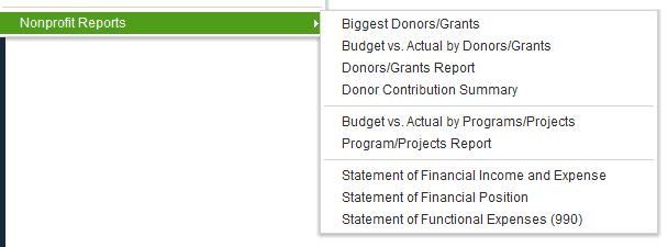 QuickBooks Nonprofit Edition comes with a default chart of accounts specifically designed for nonprofits. You can customize this chart of accounts to fit your organization's needs.