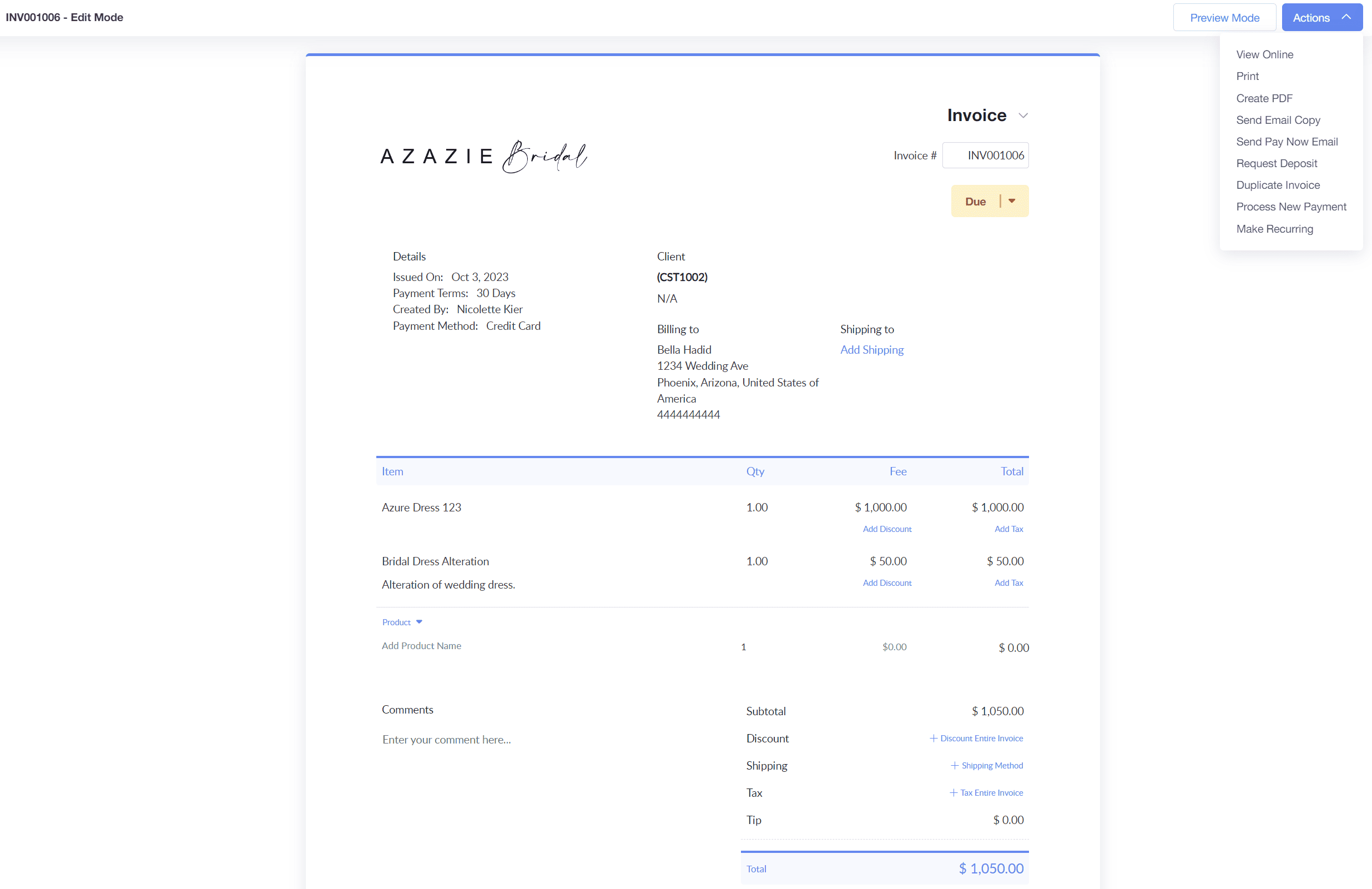 Helcim POS system for clothing store
