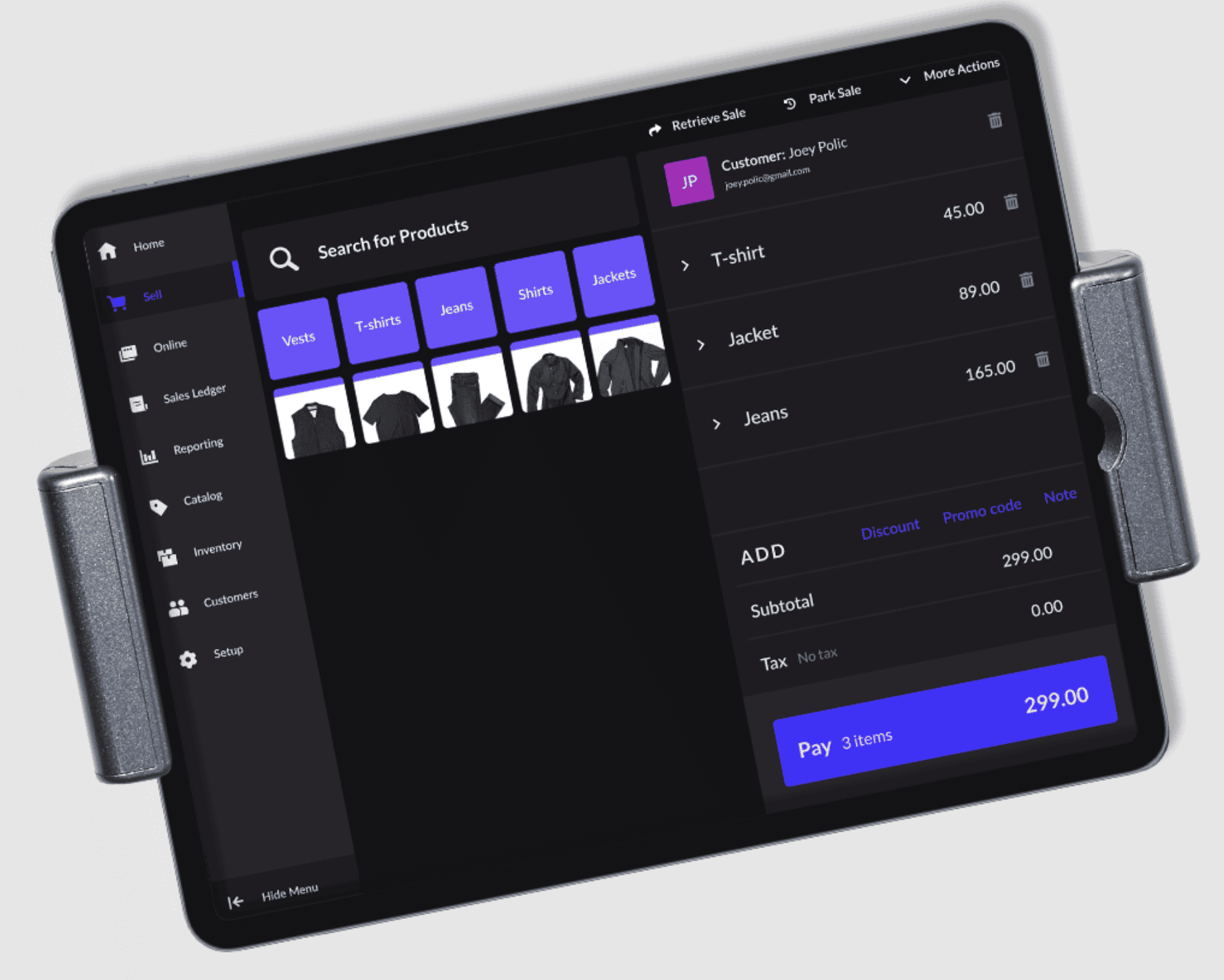 Lightspeed Retail touch screen POS system