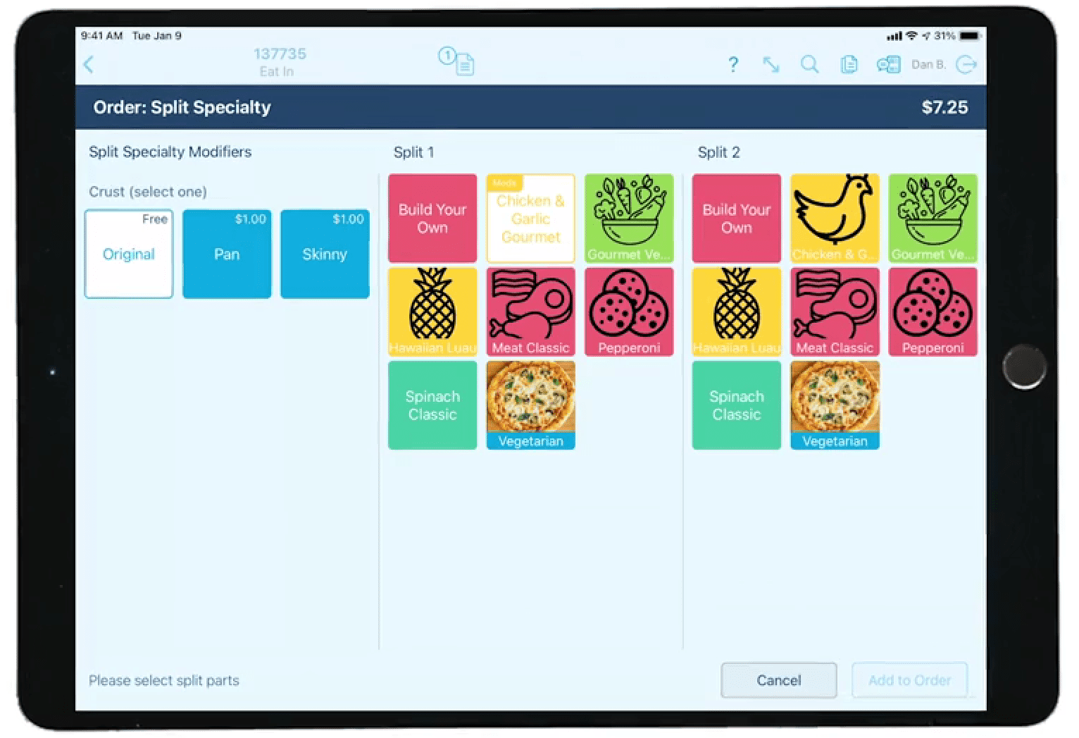 revel systems pizza pos