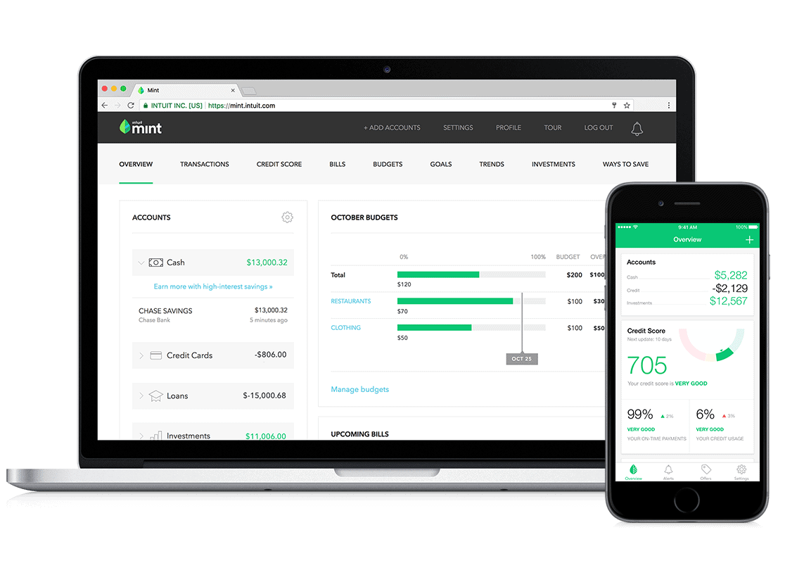 mint.com dashboard