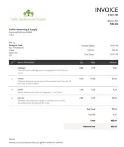 good business invoice