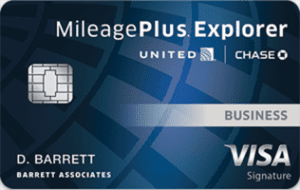 united mileageplus explorer business card review
