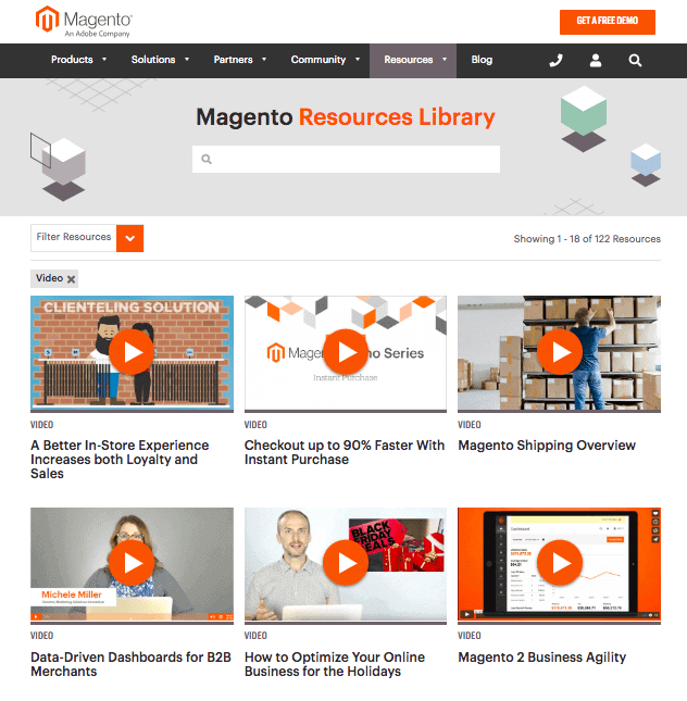 magento resources library