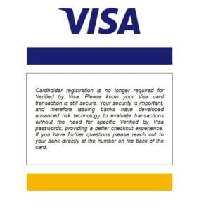 Verified by Visa Registration