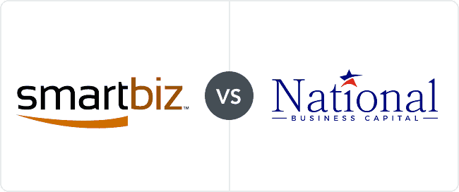 Smartbiz vs National Business Capital comparison logos