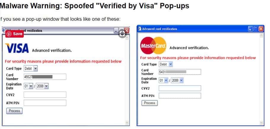 Verified by Visa spoof