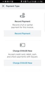Square Pay Invoice on POS