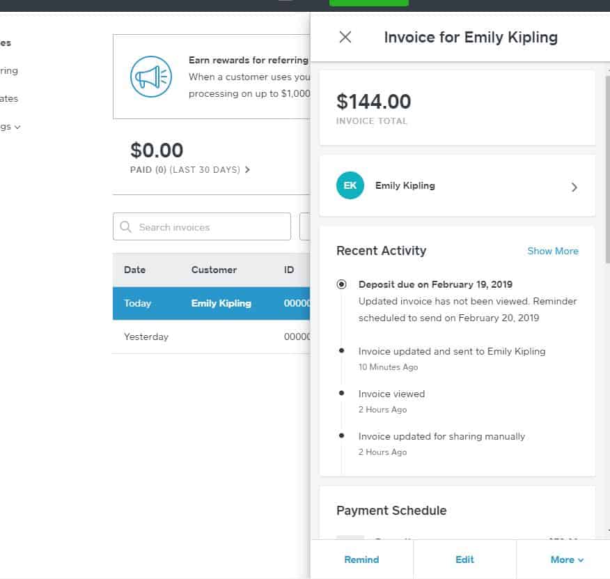 Square Invoice Scheduling
