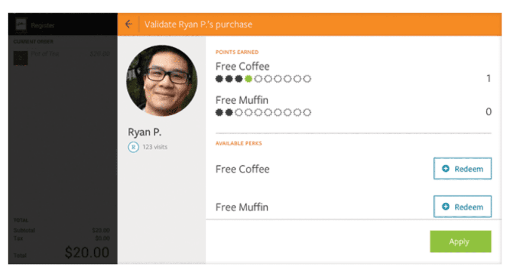 Clover restaurant POS loyalty program