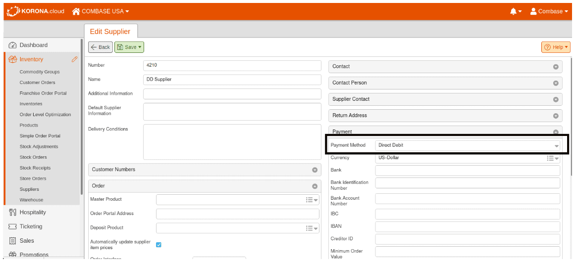 KORONA POS system with QuickBooks