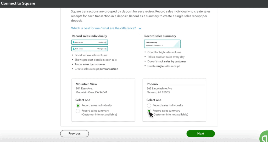 Square POS system with QuickBooks