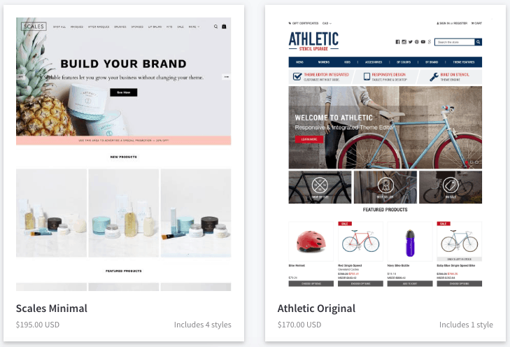 BigCommerce web templates