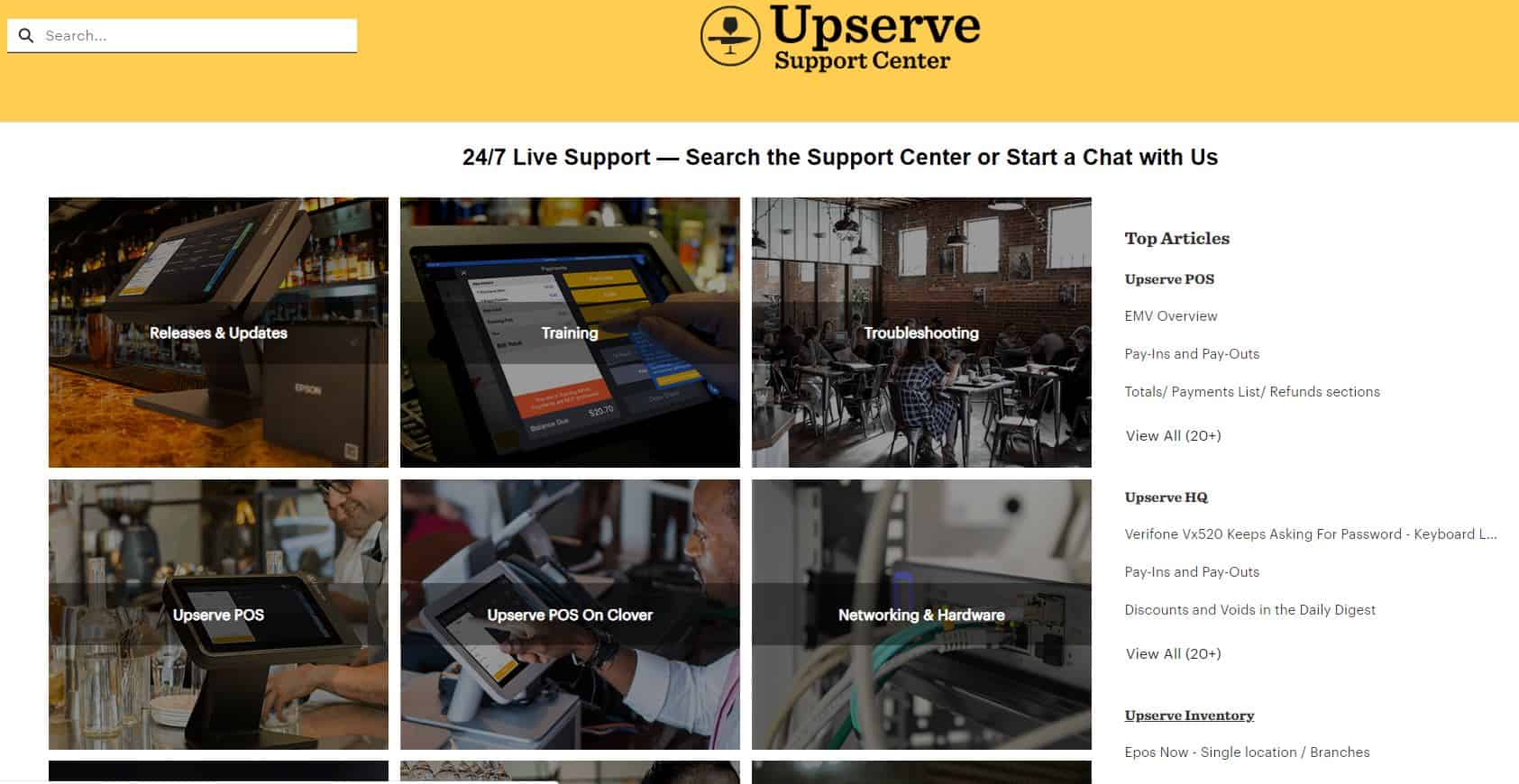 Upserve restaurant point of sale system