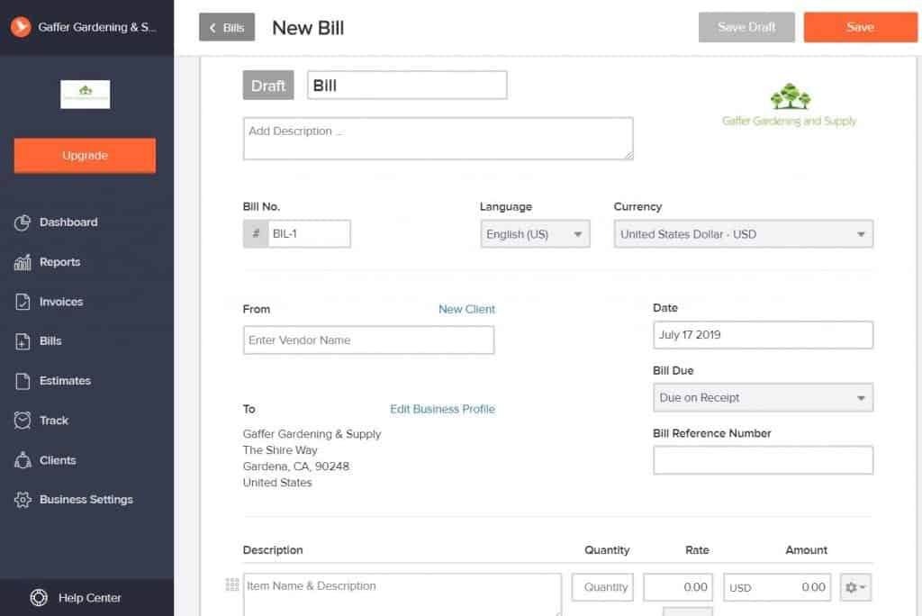 invoicely expense tracking
