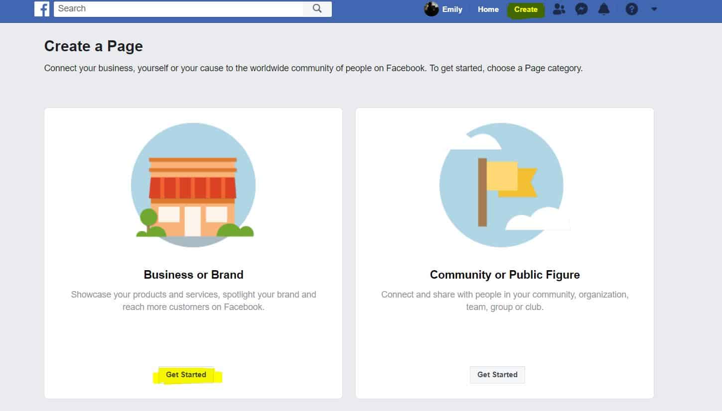 Setting up a Facebook Business Page