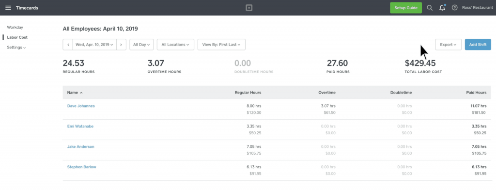 square payroll reporting