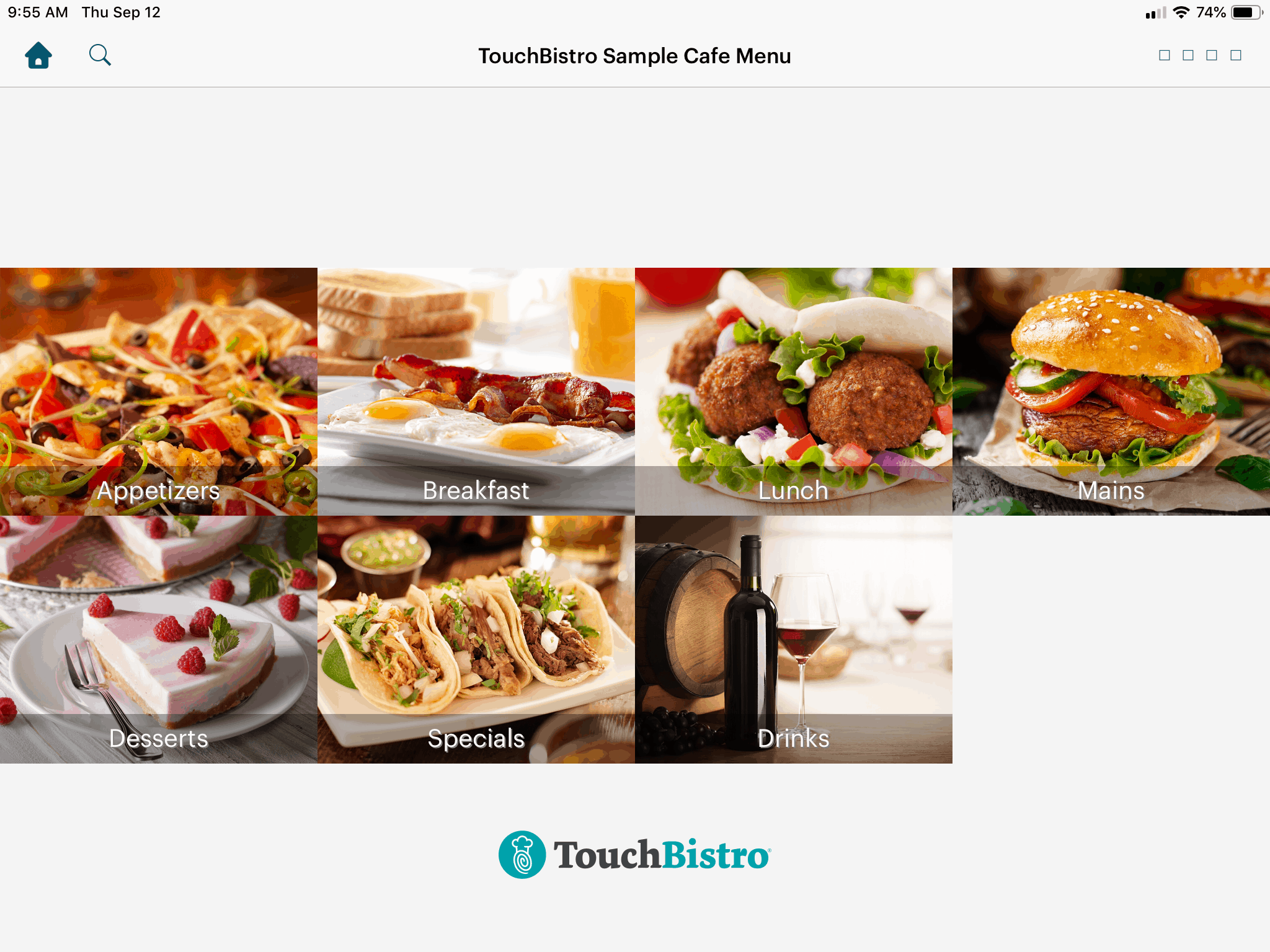 TouchBistro Review menu management