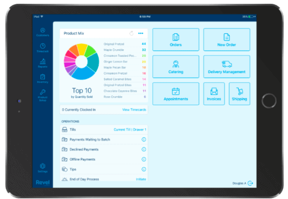 revel systems POS dashboard