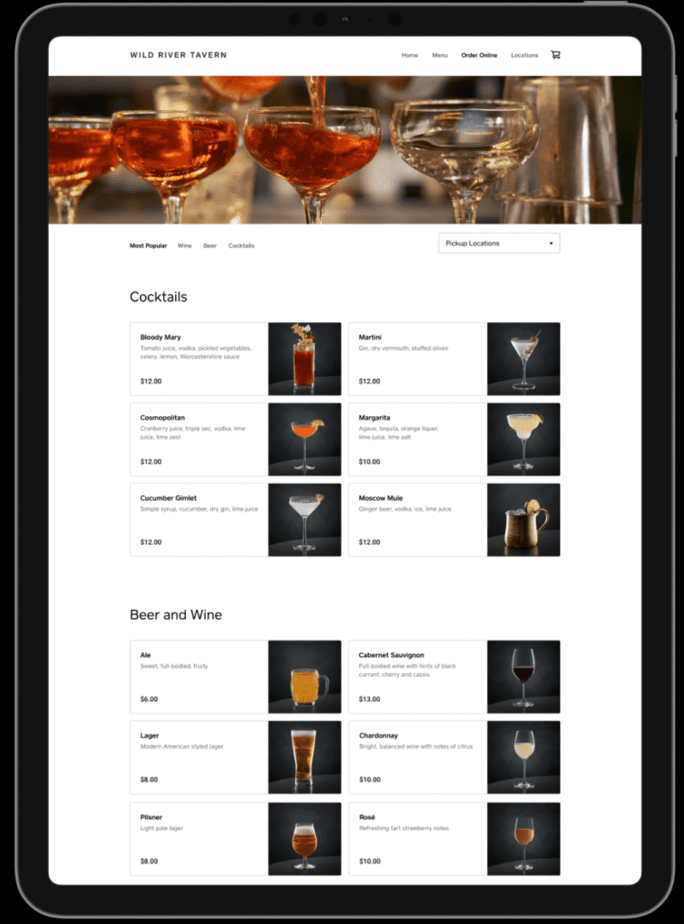 Square bar pos system