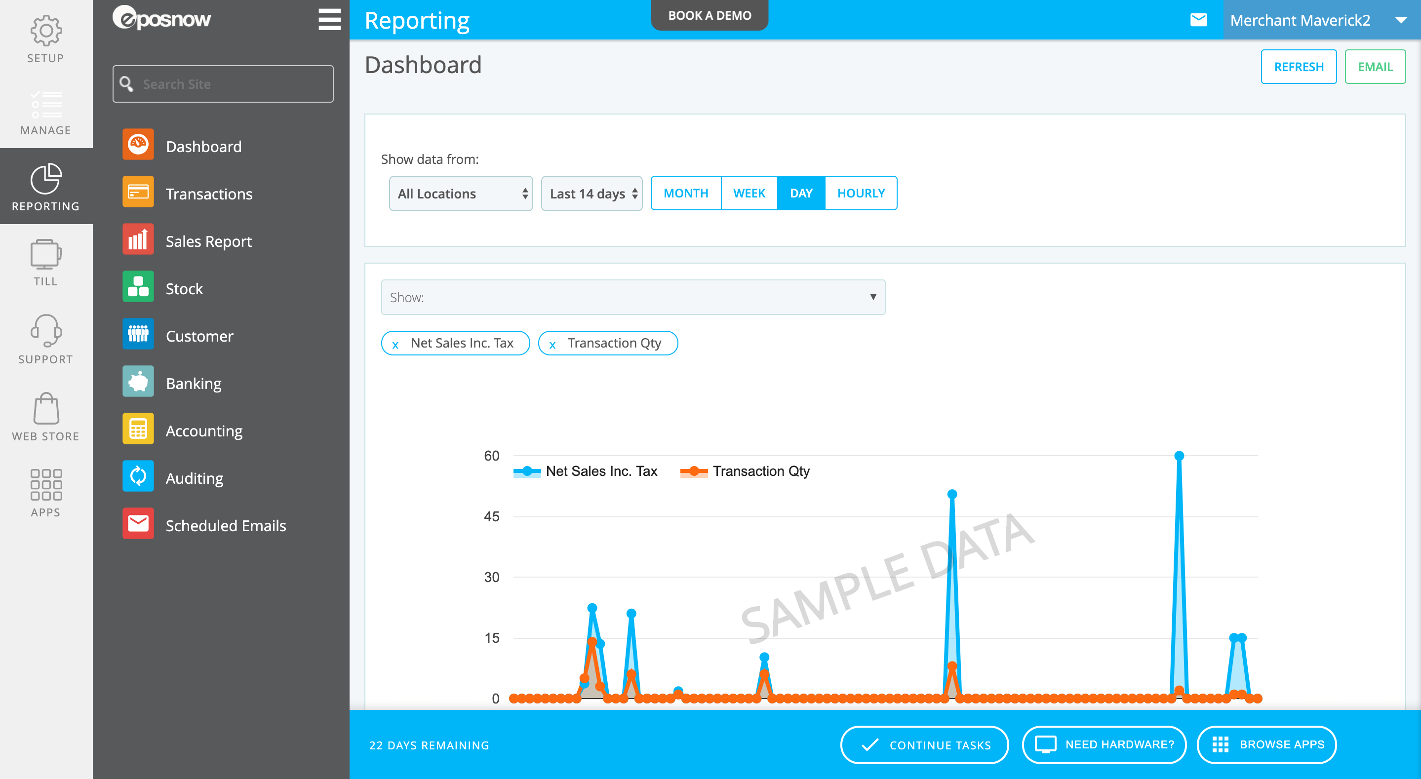 epos now pos sales dashboard