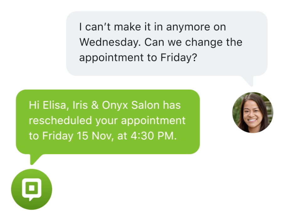 square appointments reviews assistant messenger
